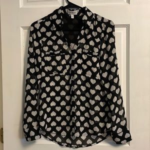 Express portofino shirt with heart pattern